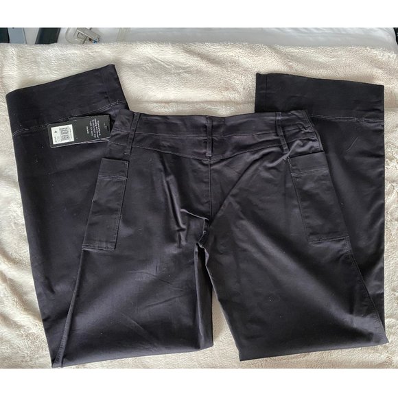 DAISY FUENTES Black Lightweight Wide Leg Pants - Picture 2 of 7